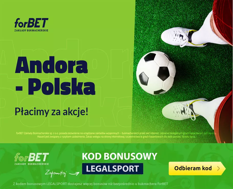 Promocja forBET na mecz Andora - Polska
