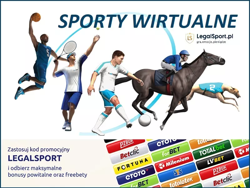 Baner do artykułu o sportach wirtualnych | Oferta - bonusy - kod promocyjny