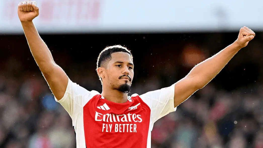 Saliba jest jednym z trzech środkowych obrońców z najwyższą wartością rynkową