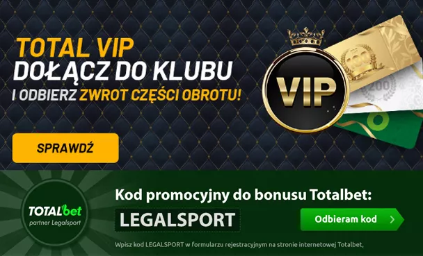 TOTAL VIP - program lojalnościowy u legalnego buka TOTALbet