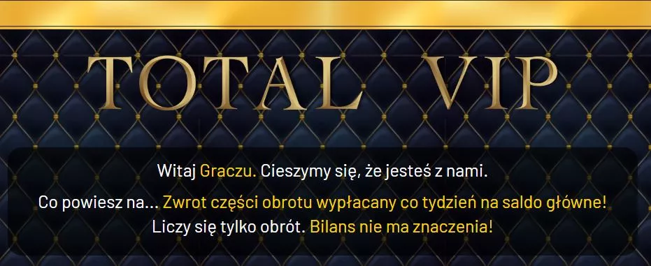 Program lojalnościowy dla typerów w TOTALbet umożliwia odbiór cashbacku co tydzień