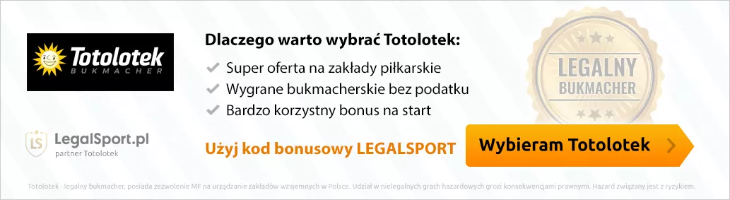 Legalny bukmacher Totolotek - dlaczego warto się zarejestrować