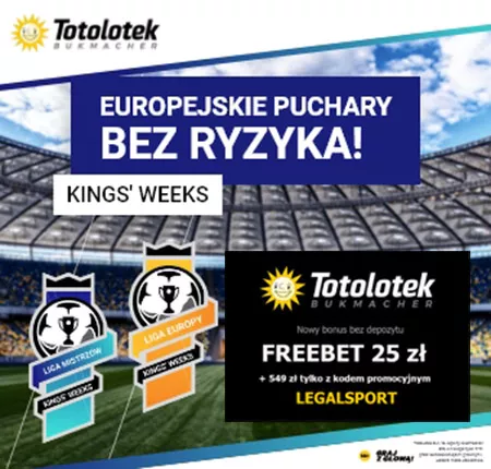 Bonusy na start: Freebet 25 zł za użycie kodu + promocje na LE i LM