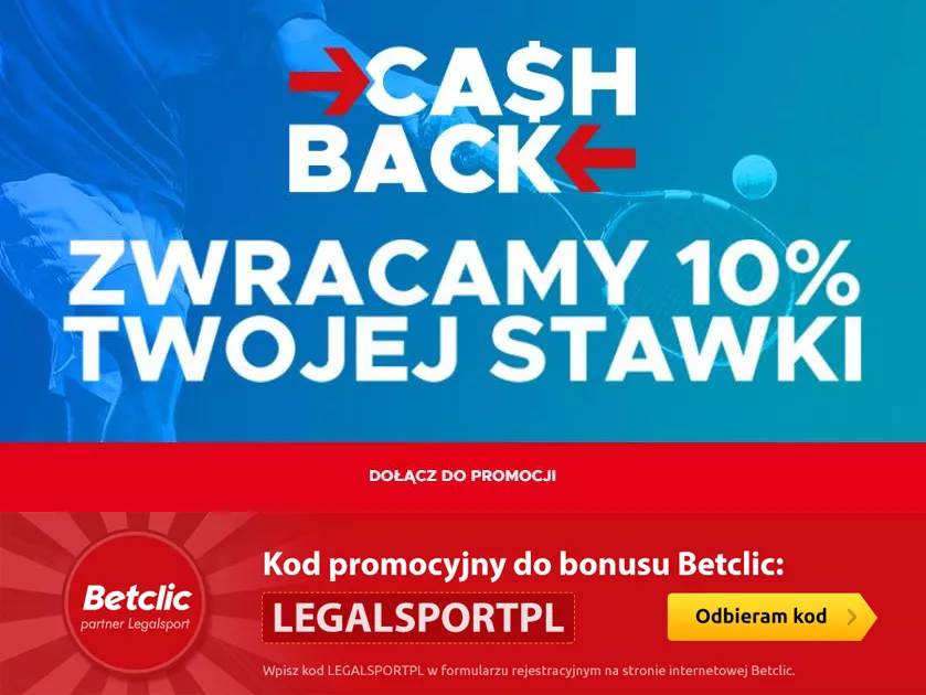 Promocja Betclic - Cashback nawet do 500 zł