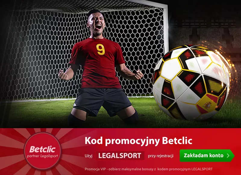 Betclic kod promocyjny w grafice piłkarskiej