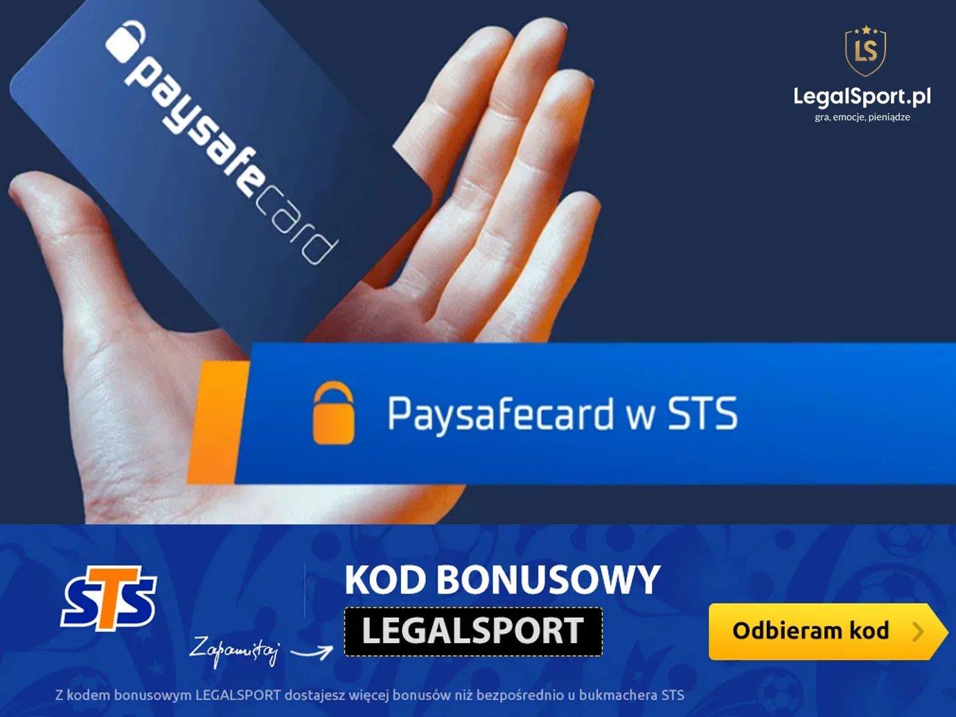 Płatności przez Paysafecard u bukmachera STS