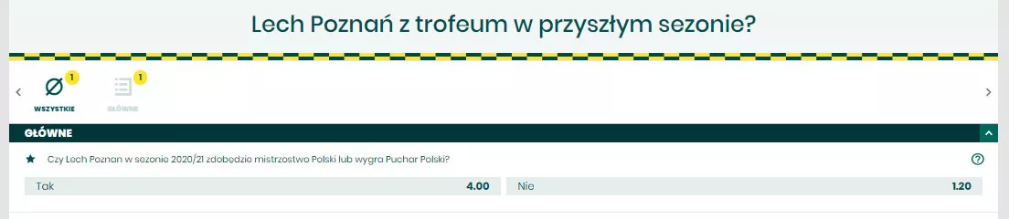 Czy Lech wygra trofeum? Gra w zakładach bez ryzyka - za kod promocyjny bonus 100