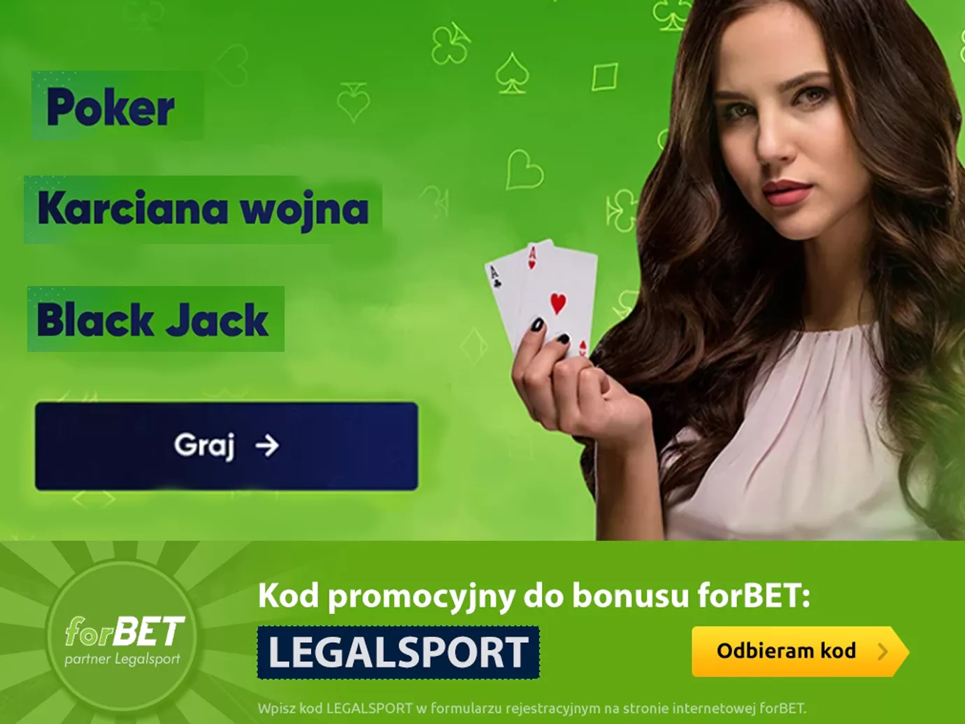 Zakłady bukmacherskie na gry karciane w forBET online