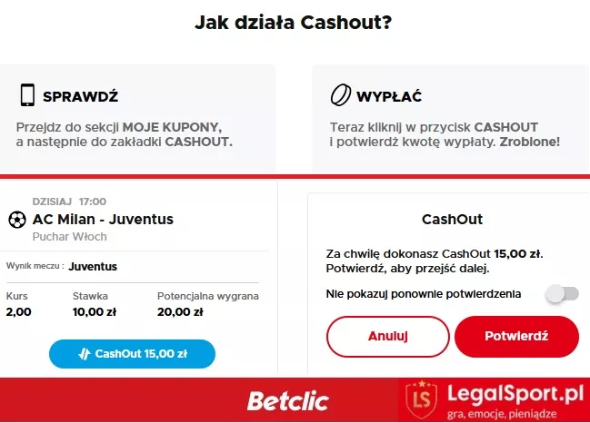 Instrukcja krok po kroku jak zamknąć kupon wcześniej w Betclic