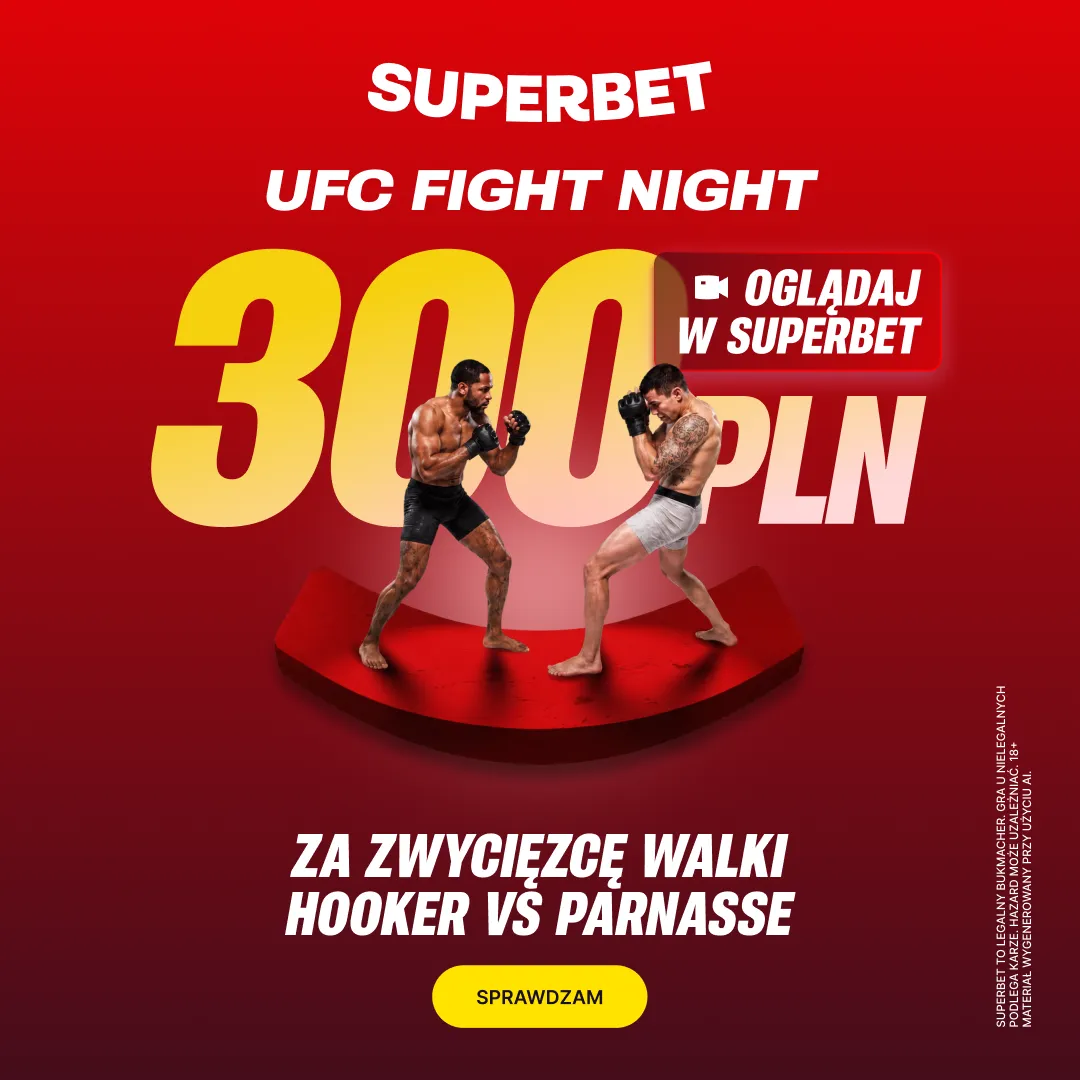Promocja Superbet: 300 PLN za zwycięzcę walki Dan Hooker - Salahdine Parnasse