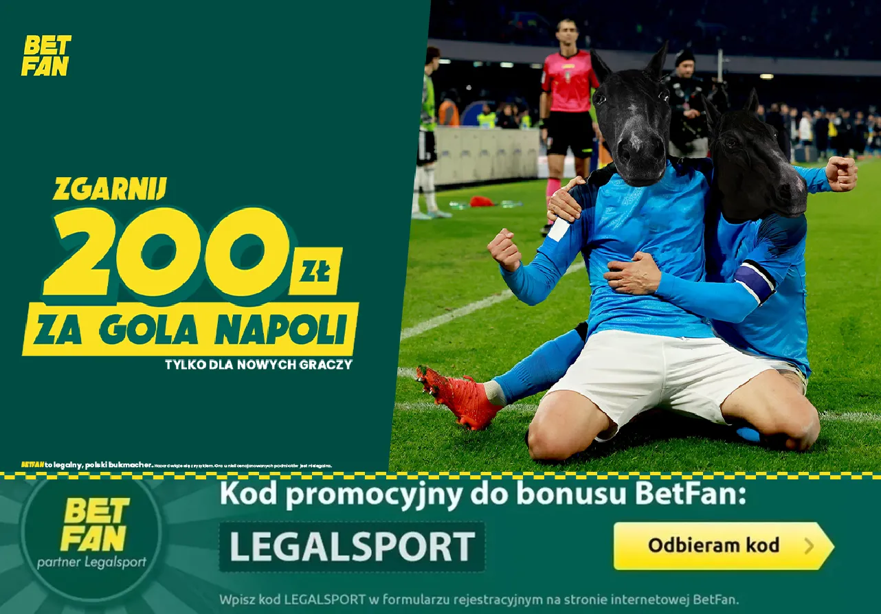 200 zł od BETFAN za gola Napoli z Eintrachtem w LM