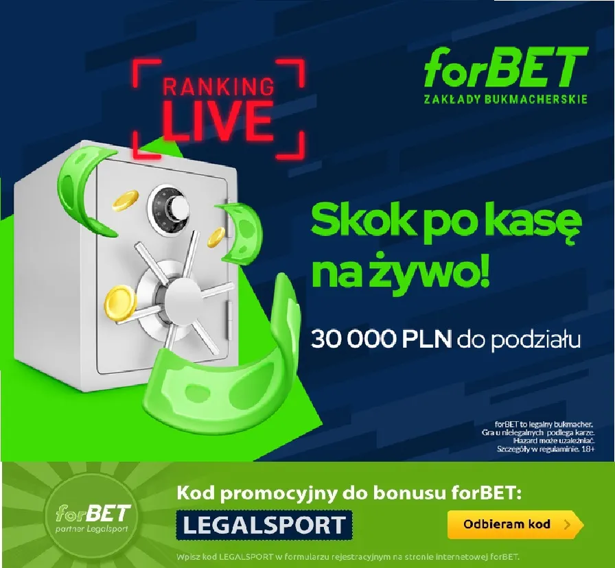 Ranking LIVE z pulą 30 000 PLN w forBET