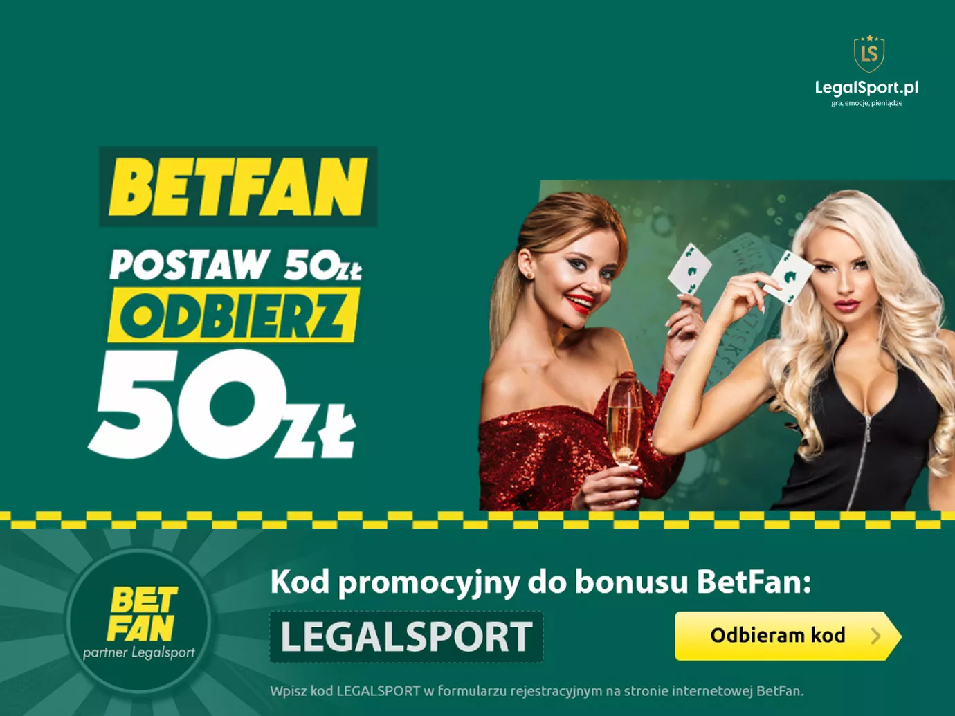 BETFAN - promocja 50 zł za 50 zł