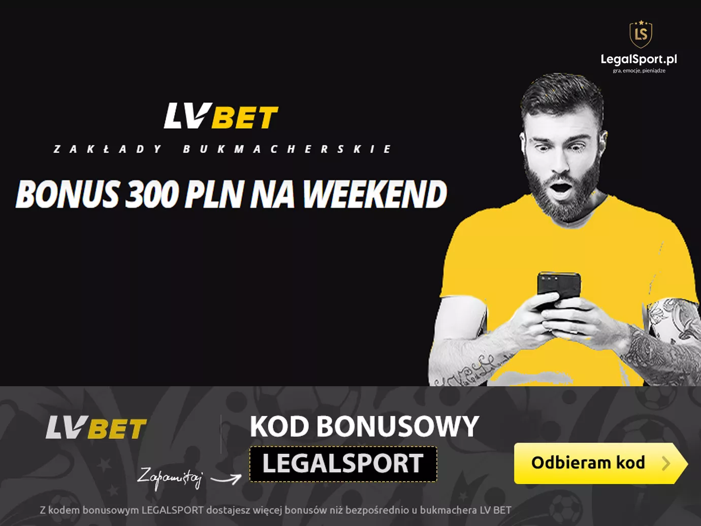 300 PLN na weekend w LVBET