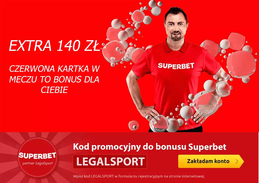 Bonus 140 zł za czerwoną kartkę 