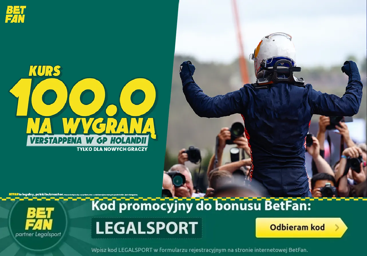 Boost 100.0 na wygraną Verstappena w GP Holandii