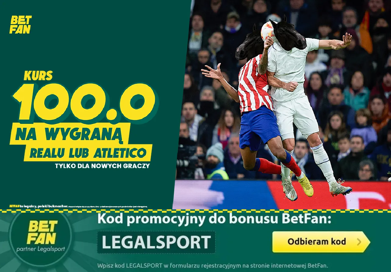 Boost 100.00 na Real - Atletico w BETFAN