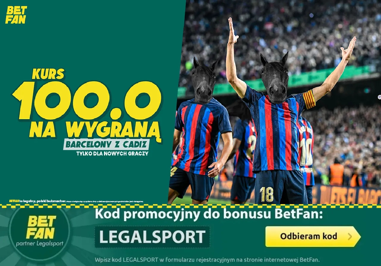 Boost 100.00 na wygraną Barcelony z Cadiz