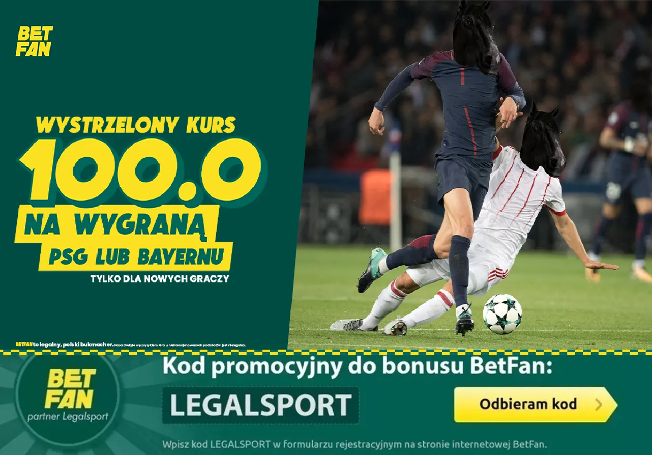 Boost 100.00 na zwycięzcę meczu PSG - Bayern