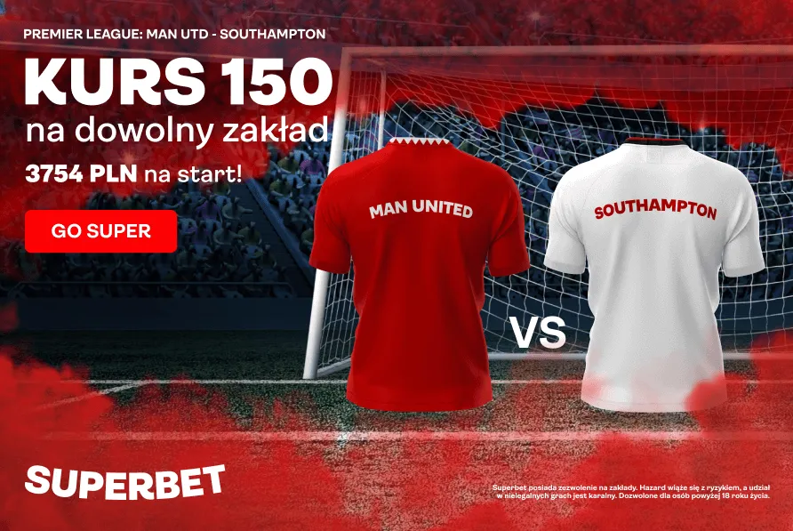 Boost 150.00 na Manchester United - Southampton 