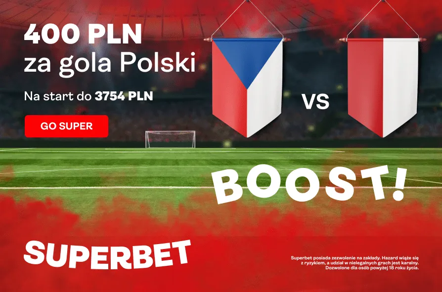 Boost 200.00 na gola Polaków z Czechami (24.03)
