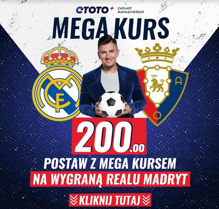 Boost 200.00 na Real Madryt - Osasuna (06.05.23)