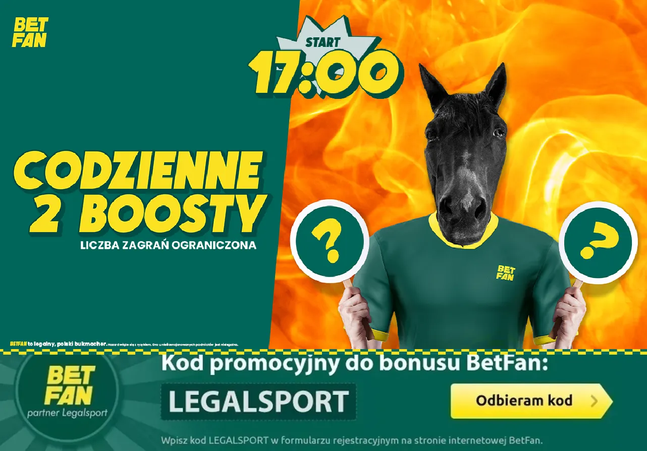 Codzienne 2 boosty od BETFAN