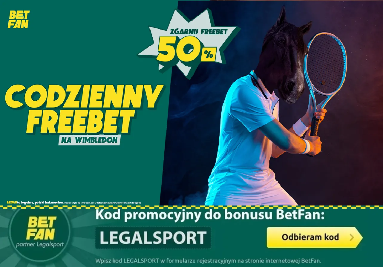 Darmowe zakłady na Wimbledon od BETFAN