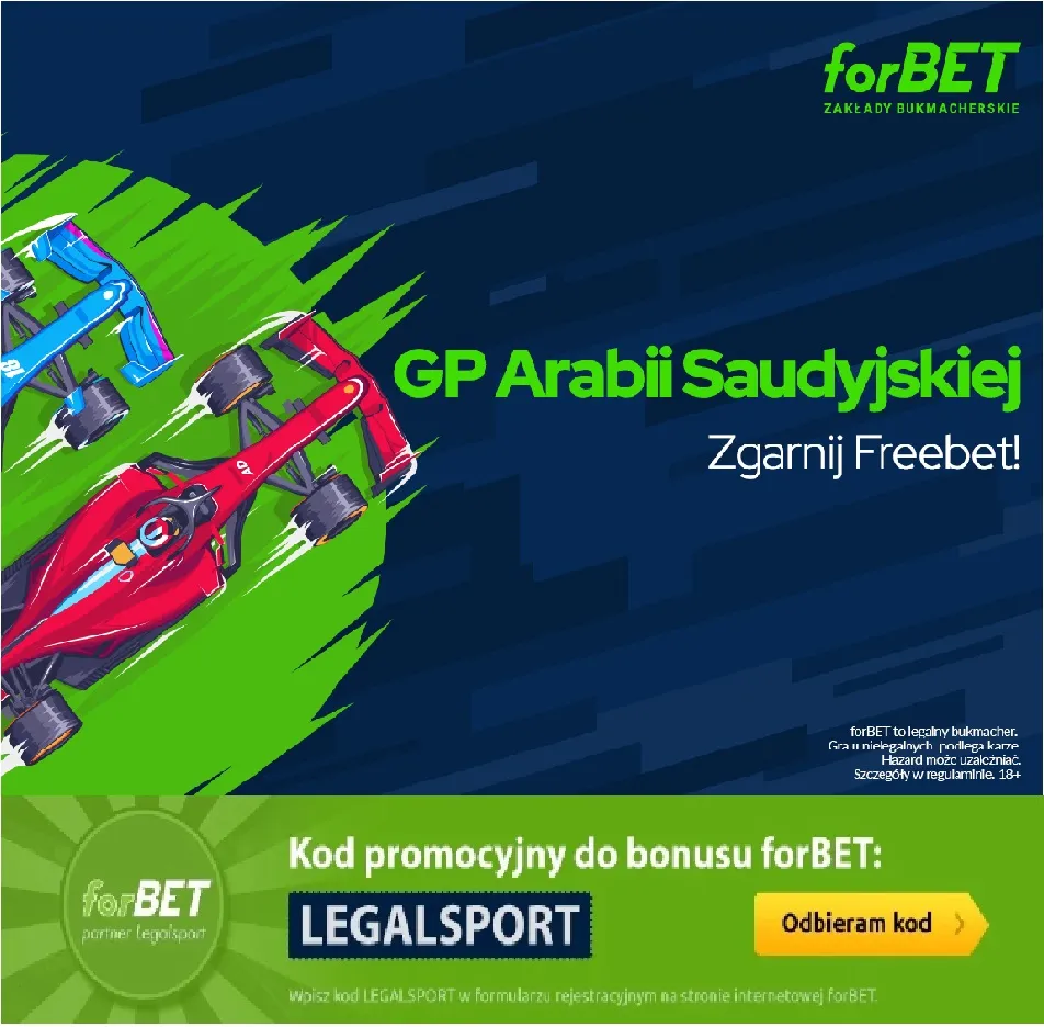 Jak obstawiać GP Arabii Saudyjskiej za darmo w forBET