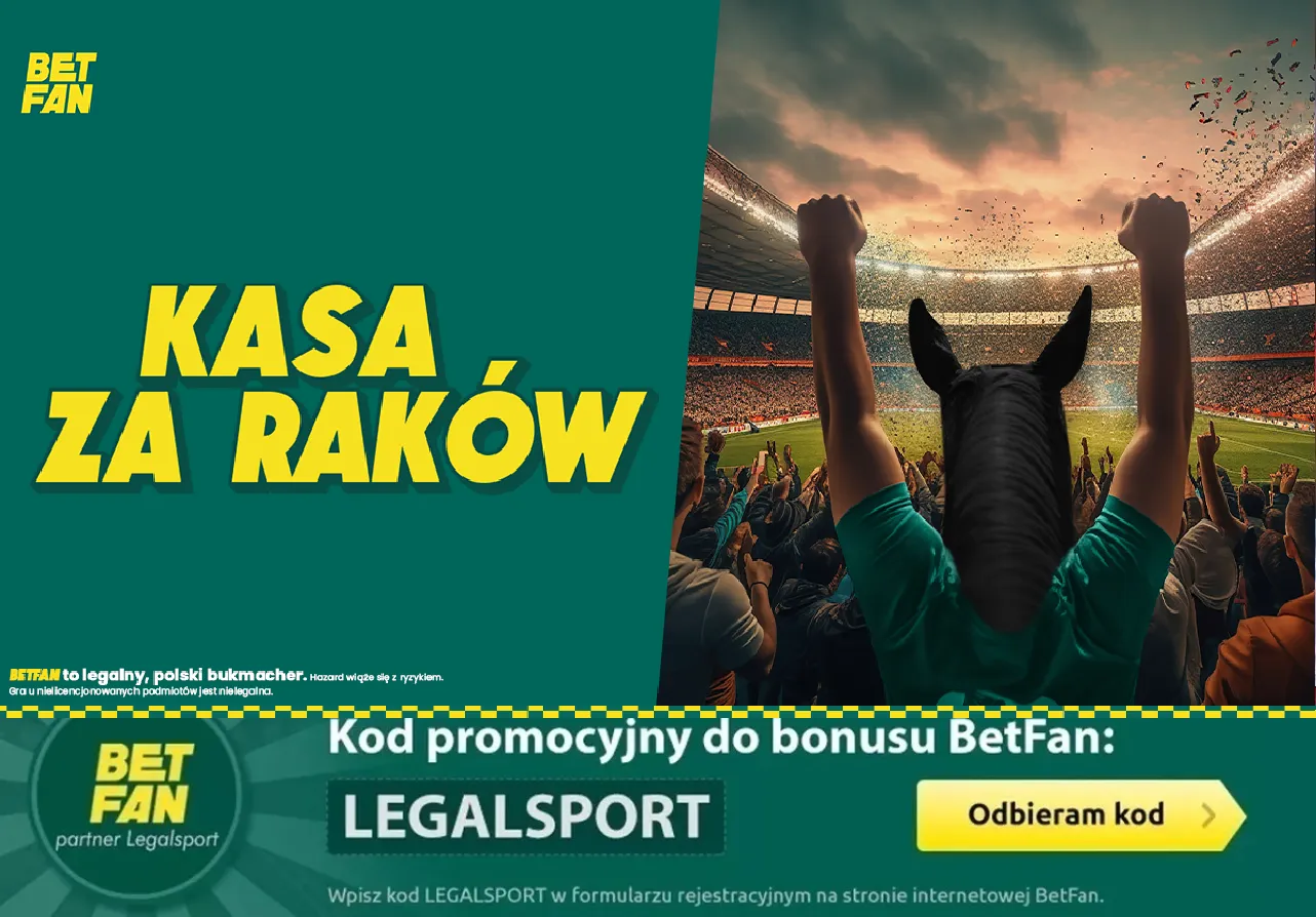100 zł za Raków od BETFAN