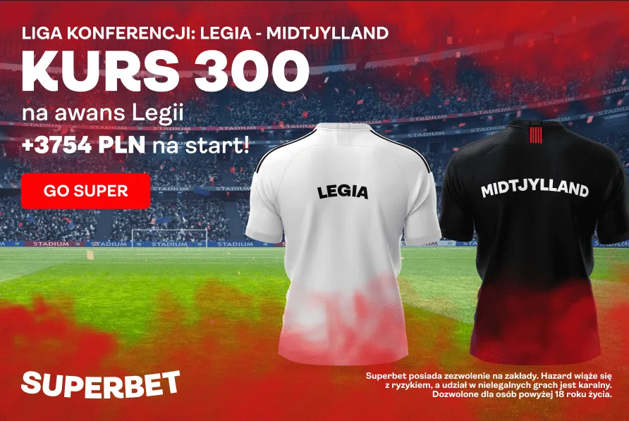 Legia Warszawa - Midtjylland kurs 300.00