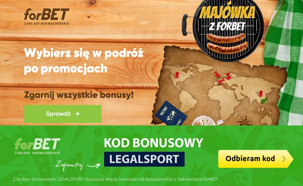 Majówka z forBET - premie dla graczy
