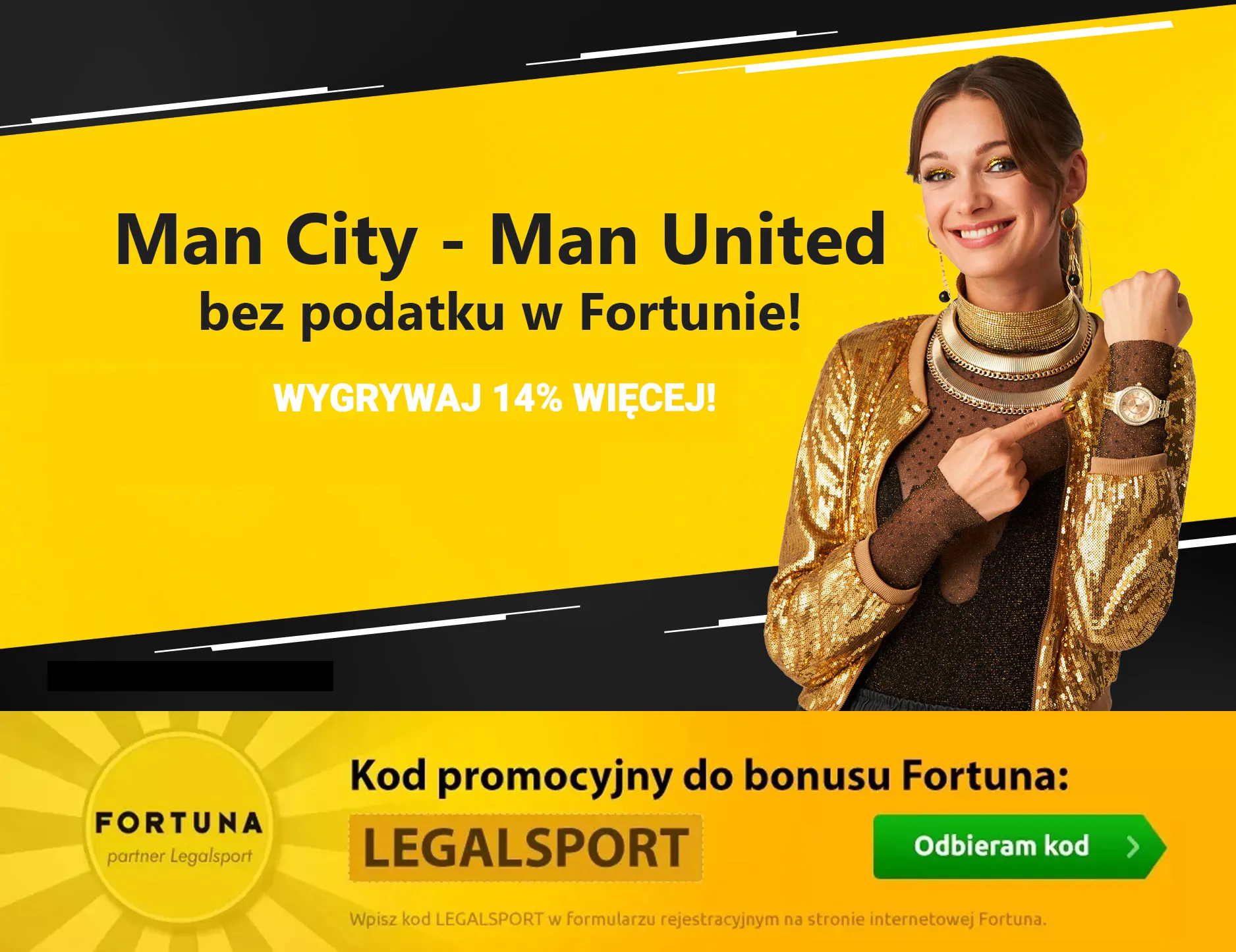 Man City - Man United bez podatku w Fortunie!