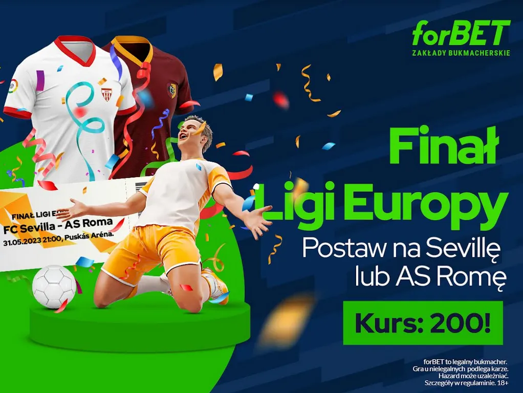Mnożnik 200.00 na finał Ligi Europy (31.05.23)