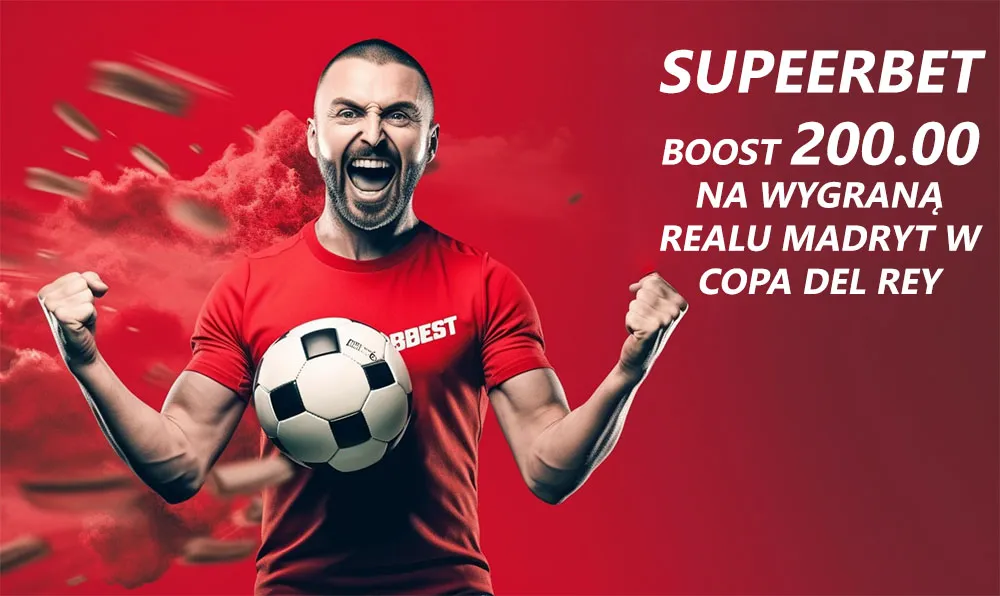 Mnożnik 200.00 na wygraną Realu w Copa Del Rey (06.05.23)