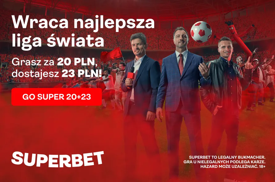 Nagroda 69 zł na 18. kolejkę Ekstraklasy w Superbet