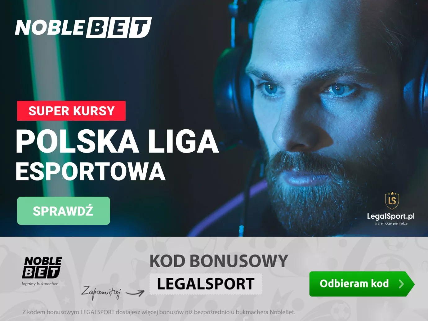 Najwyższe kursy na esport w Noblebet