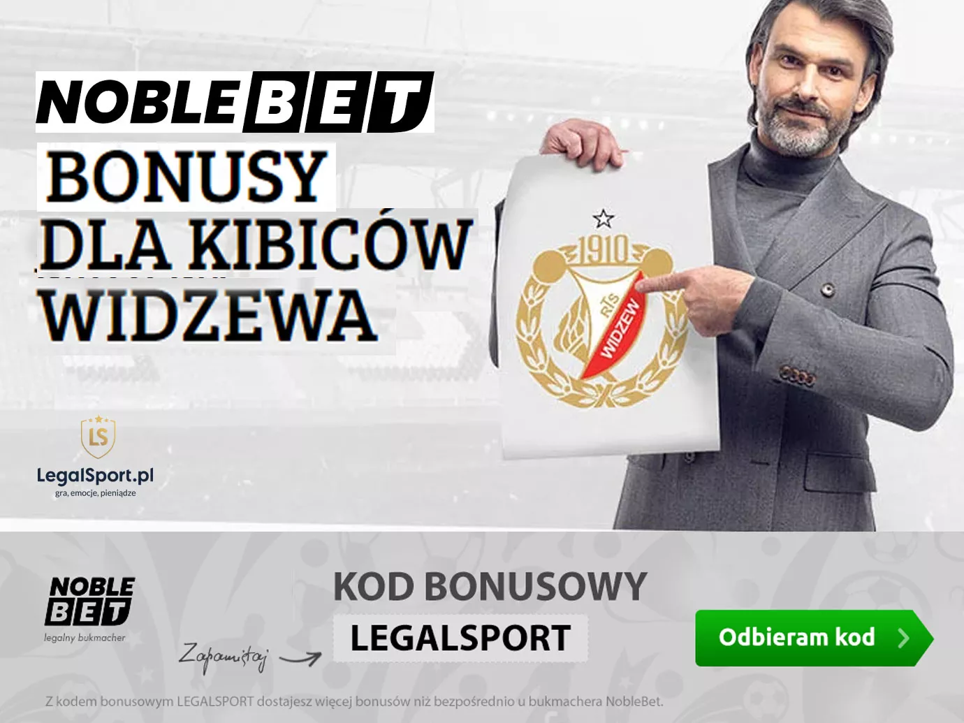 Noblebet – bonusy dla kibiców Widzewa