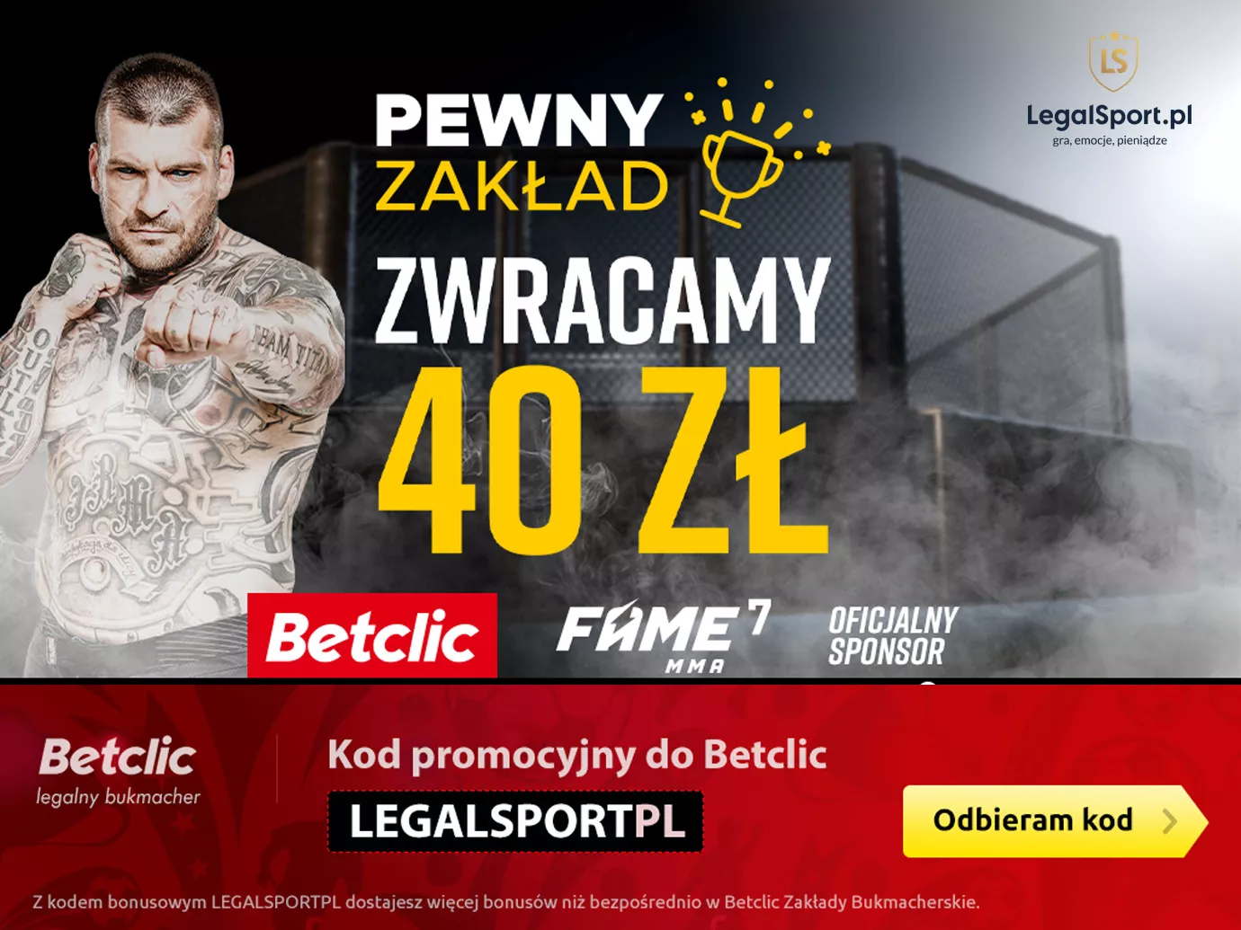 Pewny Zakład na FAME MMA w Betclic