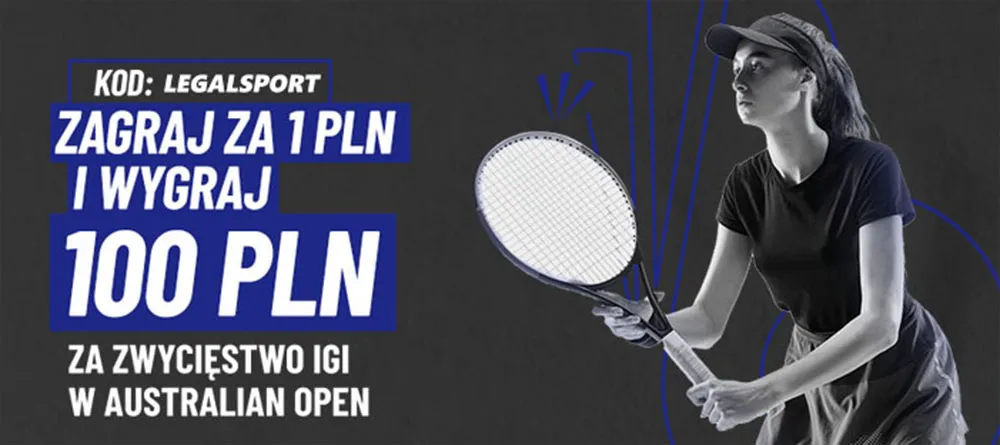 Promocja Totalbet 100 zł za wygraną Świątek w Australian Open 2023
