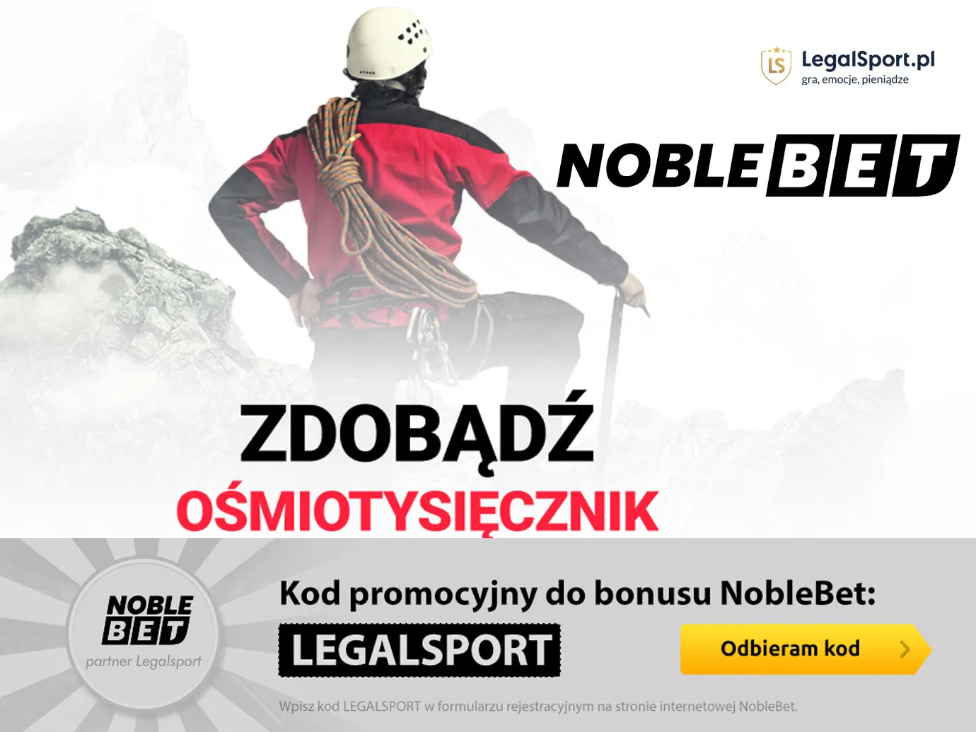 Zdobądź Ośmiotysięcznik w Noblebet