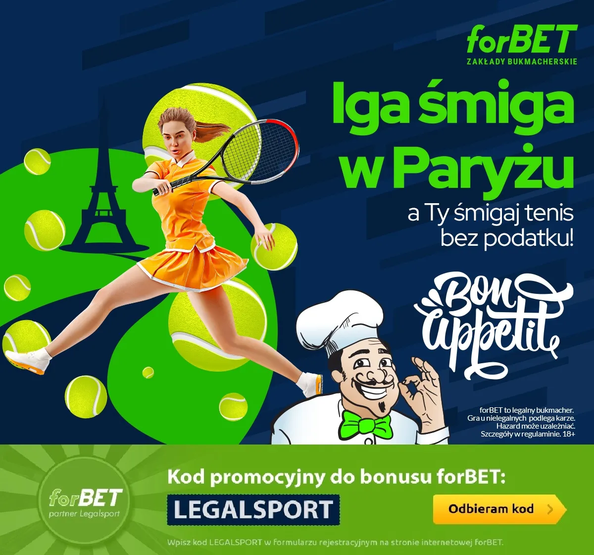 Roland Garros 2023 bez podatku w forBET