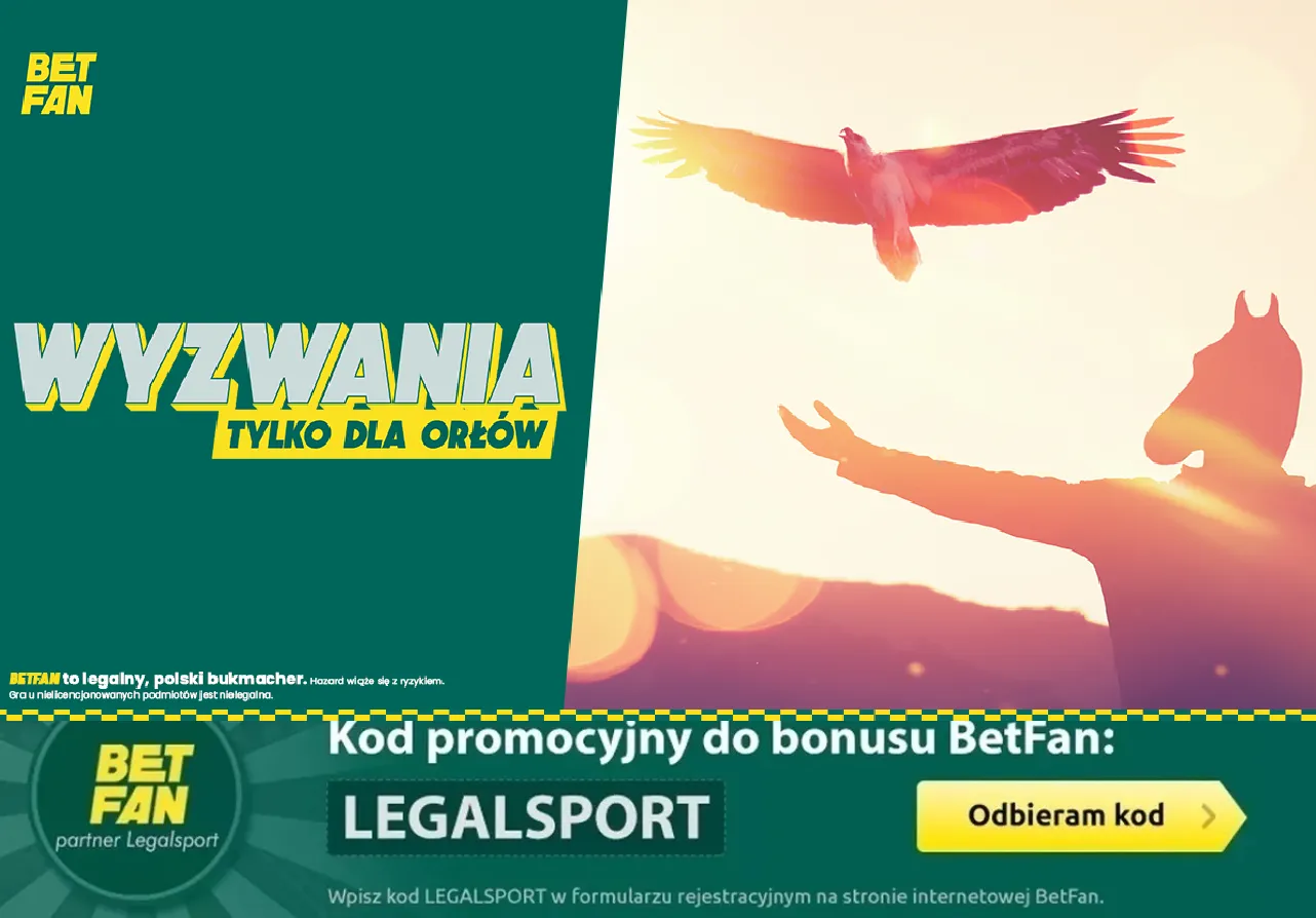 Wyzwania tylko dla Orłów w BETFAN. Do zgarnięcia 250 zł