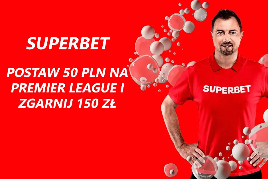 Zagraj za 50 zł 23. kolejkę Premier League i odbierz 150 zł