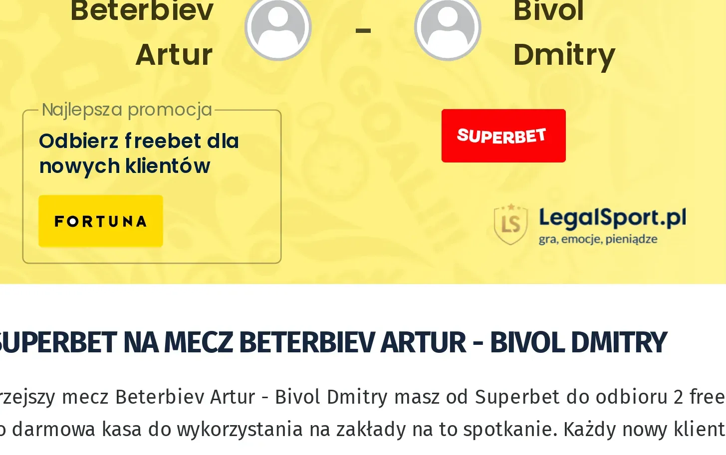 Beterbiev Artur - Bivol Dmitry promocje u bukmacherów