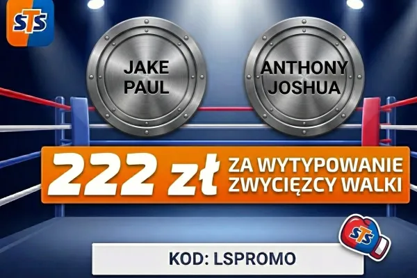 STS: 222 zł za wytypowanie zwycięzcy walki Jake Paul vs Anthony Joshua