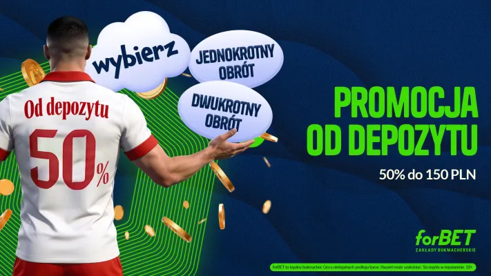 forBET: Bonus 50% do 150 PLN