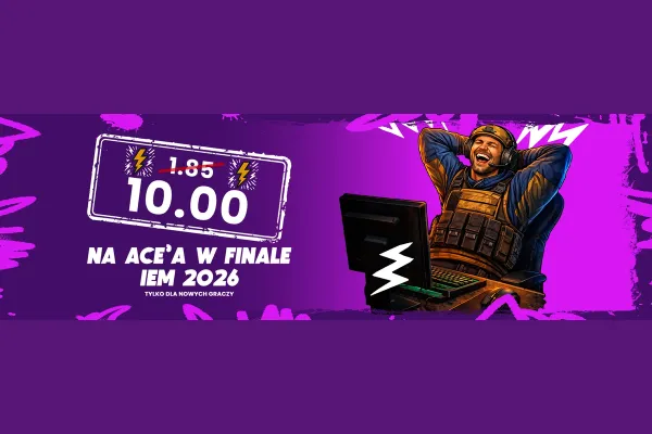 Kurs 10.00 na ACE'a w finale IEM 2026 od BETFAN