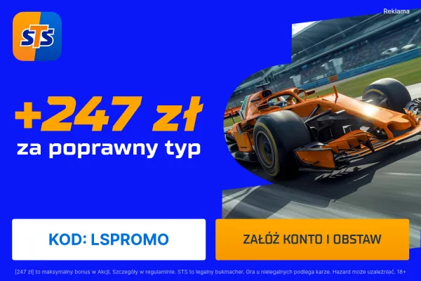247 zł za poprawny typ na GP Japonii od STS