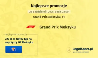 F1 GP Meksyku promocje bukmacherskie